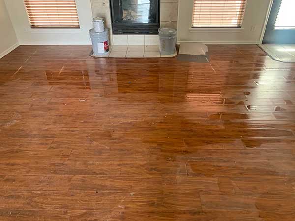 hard wood floors suffer water damage call red prairie today